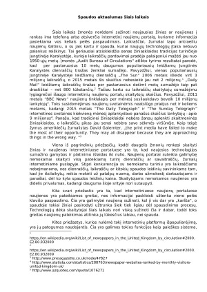 Spaudos aktualumas šiais laikais. Paveikslėlis 1