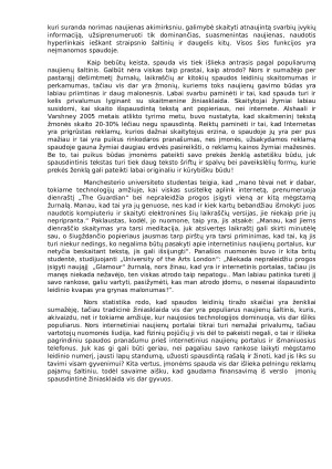 Spaudos aktualumas šiais laikais. Paveikslėlis 2