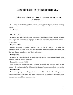 Inžinerinės ekonomikos projektas. Paveikslėlis 1