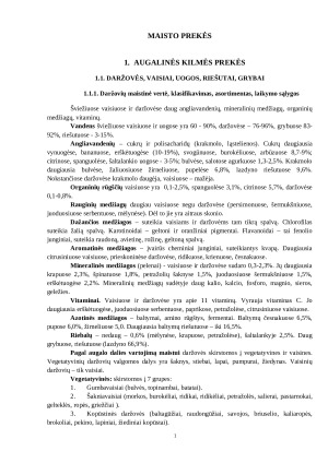 Maisto prekės. Paveikslėlis 1