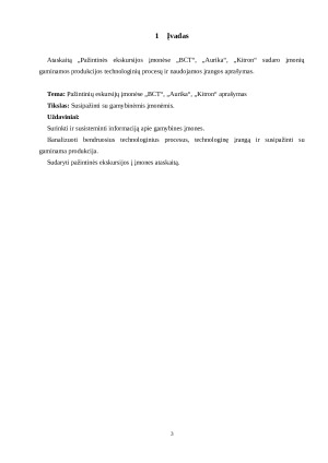 „BCT“, „Aurika“, „Kitron“ įmonių analizė. Paveikslėlis 3