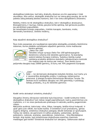 Ekologiški drabužiai. Paveikslėlis 7