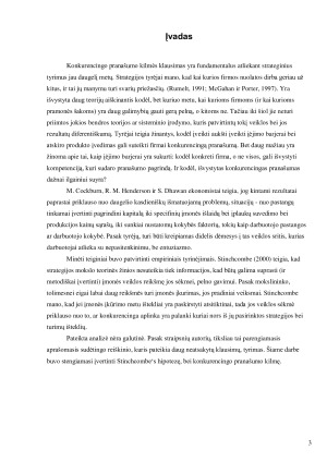 Konkurencingo pranašumo kilmė. Paveikslėlis 3