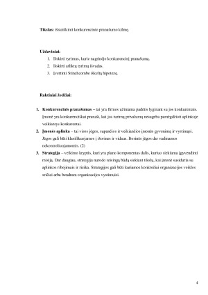 Konkurencingo pranašumo kilmė. Paveikslėlis 4