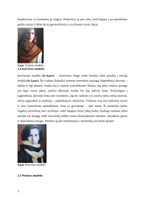 Mados psichologija fotomodelių tipažų aprašai ir kurso svarba. Paveikslėlis 7