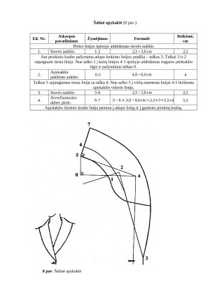 Apykaklių konstrukcijų sudarymas. Paveikslėlis 10