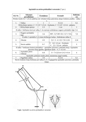 Apykaklių konstrukcijų sudarymas. Paveikslėlis 9