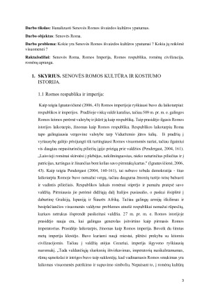 Senovės Romos išvaizdos kultūros ypatumai ir reikšmė visuomenei. Paveikslėlis 3