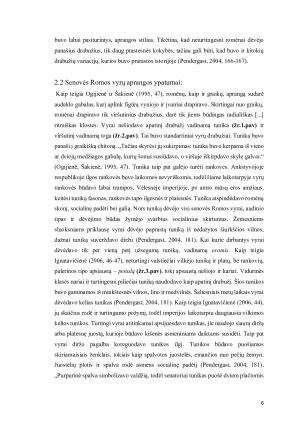 Senovės Romos išvaizdos kultūros ypatumai ir reikšmė visuomenei. Paveikslėlis 6