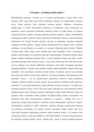 Tvarumas - prekinių ženklų ateitis. Paveikslėlis 2