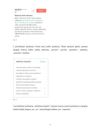 Bendravimo socialiniame tinkle "Vinted" kalbos kultūros ypatumai. Paveikslėlis 9