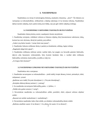 Linksnių vartojimo ypatumai normos ir klaidos – išskyrus vietininko linksnį. Paveikslėlis 7