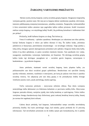 Žargonas - kalbos liga ar vartotojo poza?. Paveikslėlis 6