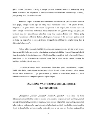 Žargonas - kalbos liga ar vartotojo poza?. Paveikslėlis 7