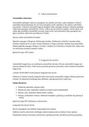 Automobilių priežiūros prekės, jų pasirinkimas bei ženklinimas. Paveikslėlis 10