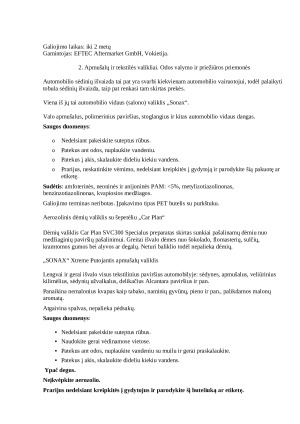 Automobilių priežiūros prekės, jų pasirinkimas bei ženklinimas. Paveikslėlis 3