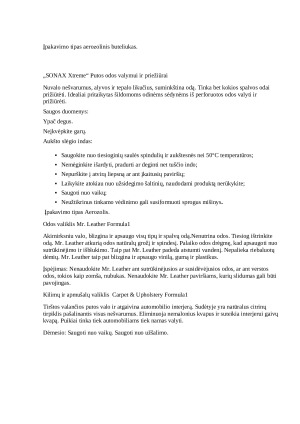 Automobilių priežiūros prekės, jų pasirinkimas bei ženklinimas. Paveikslėlis 4