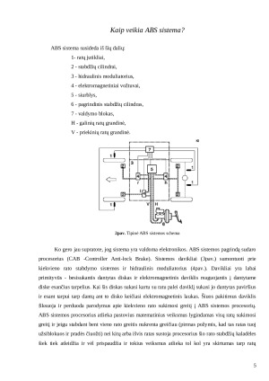 Elektroninės automobilių stabdžių sistemos. Paveikslėlis 5
