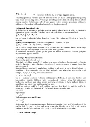 Teorinės mechanikos egzamino klausimai. Konspektas. Paveikslėlis 5
