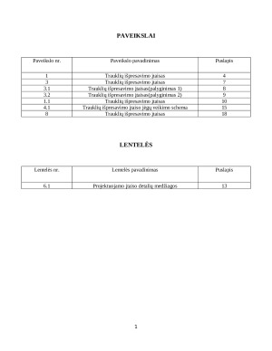 Trauklių įtaiso projektavimas