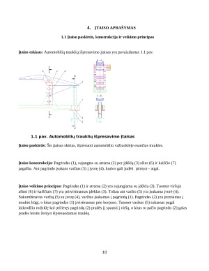Trauklių įtaiso projektavimas. Paveikslėlis 10