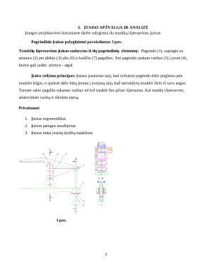Trauklių įtaiso projektavimas. Paveikslėlis 7