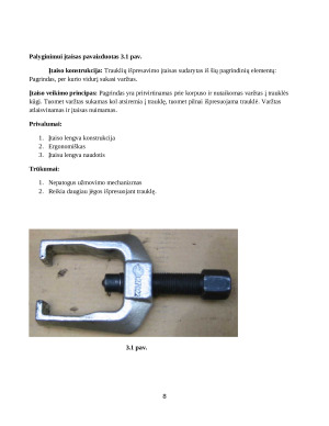 Trauklių įtaiso projektavimas. Paveikslėlis 8