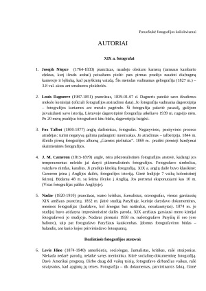 Autoriai. Špargalkė. Paveikslėlis 1