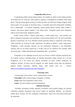 Fotografija. Konspektas. Paveikslėlis 2