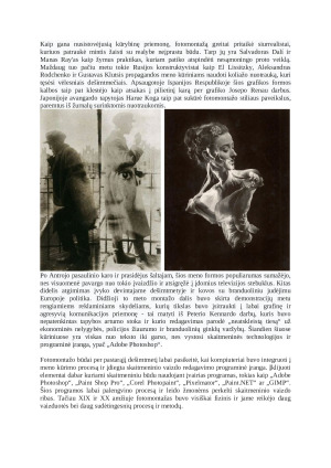 Fotomontažo atsiradimas fotografijoje. Paveikslėlis 2