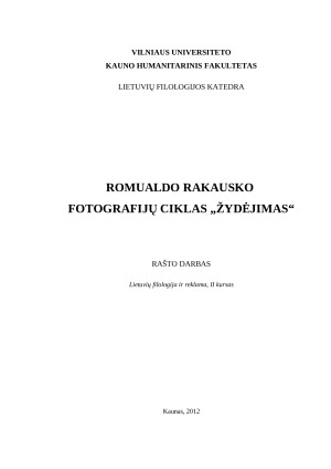 Romualdo Rakausko fotografijų ciklas „Žydėjimas”