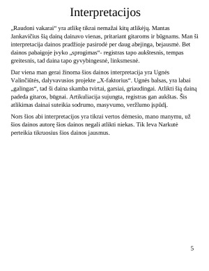„Raudoni vakarai“- Ieva Narkutė. Paveikslėlis 7