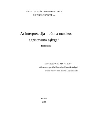 Ar interpretacija – būtina muzikos egzistavimo sąlyga