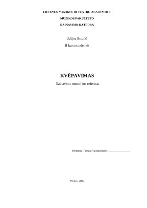 Kvėpavimas. Paveikslėlis 1