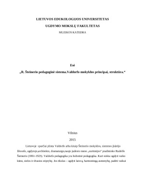 R. Šteinerio pedagoginė sistema.Valdorfo mokyklos principai, struktūra.