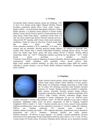 Saulės sistema: Jupiterio ir Žemės grupių planetos. Paveikslėlis 7