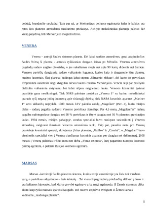 Saulės sistemų planetų tyrimas. Kosminės kelionės. Paveikslėlis 5