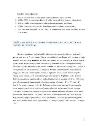 Saulės sistemų planetų tyrimas. Kosminės kelionės. Paveikslėlis 6