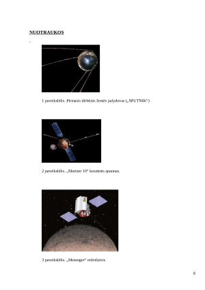 Saulės sistemų planetų tyrimas. Kosminės kelionės. Paveikslėlis 8