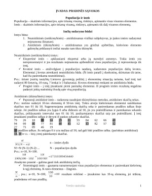 Verslo statistika. Konspektas