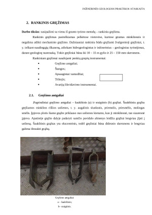 Inžinerinės geologijos praktikos ataskaita. Paveikslėlis 8