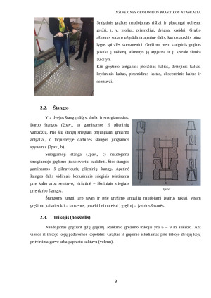 Inžinerinės geologijos praktikos ataskaita. Paveikslėlis 9