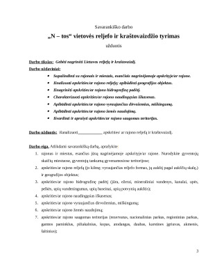 Kėdainių  reljefo ir kraštovaizdžio tyrimas. Paveikslėlis 3