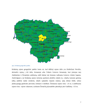 Kėdainių  reljefo ir kraštovaizdžio tyrimas. Paveikslėlis 7