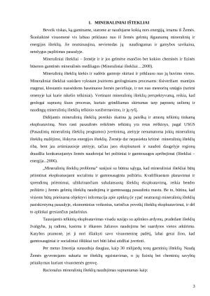 Mineraliniai ištekliai. Paveikslėlis 2