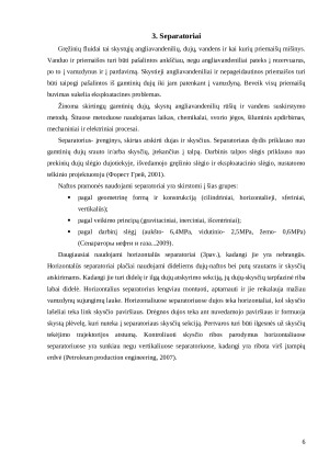 Principinė naftos verslovės schema bei jos konstrukciniai elementai. Paveikslėlis 6