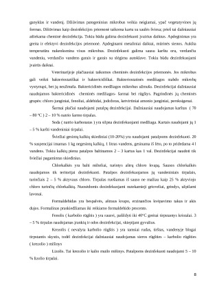 Dezinfekcijos atlikimo būdai ir priemonės. Paveikslėlis 8