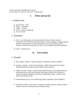Gyvulio klinikinis tyrimas. Paveikslėlis 3