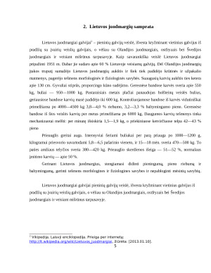 Holšteinų veislės galvijų panaudojimas didinant Lietuvos juodmargių ir Lietuvos žalųjų produktyvumą. Paveikslėlis 5