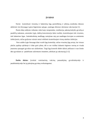 Veterinarinės vakcinos ir jų panaudojimas gyvulininkystėje ir paukštininkystėje. Paveikslėlis 3